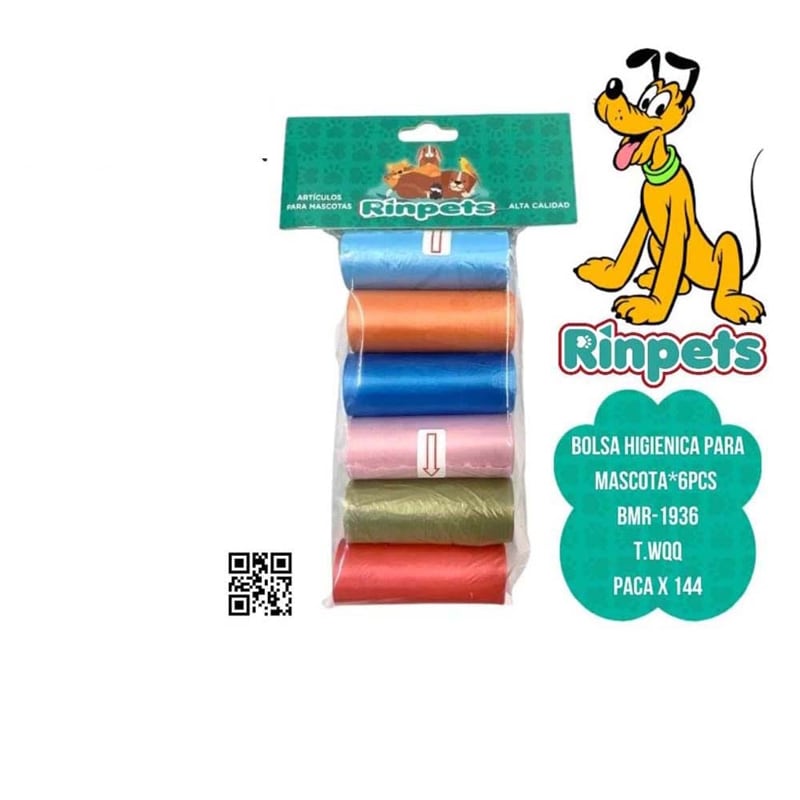 BOLSA HIGIENICA PARA MASCOTA*6PCS BMR-1936