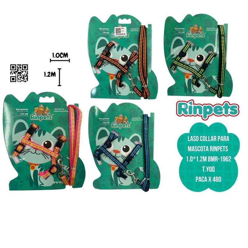 LASO COLLAR PARA MASCOTA RINPETS 1.0*1.2M BMR-1962