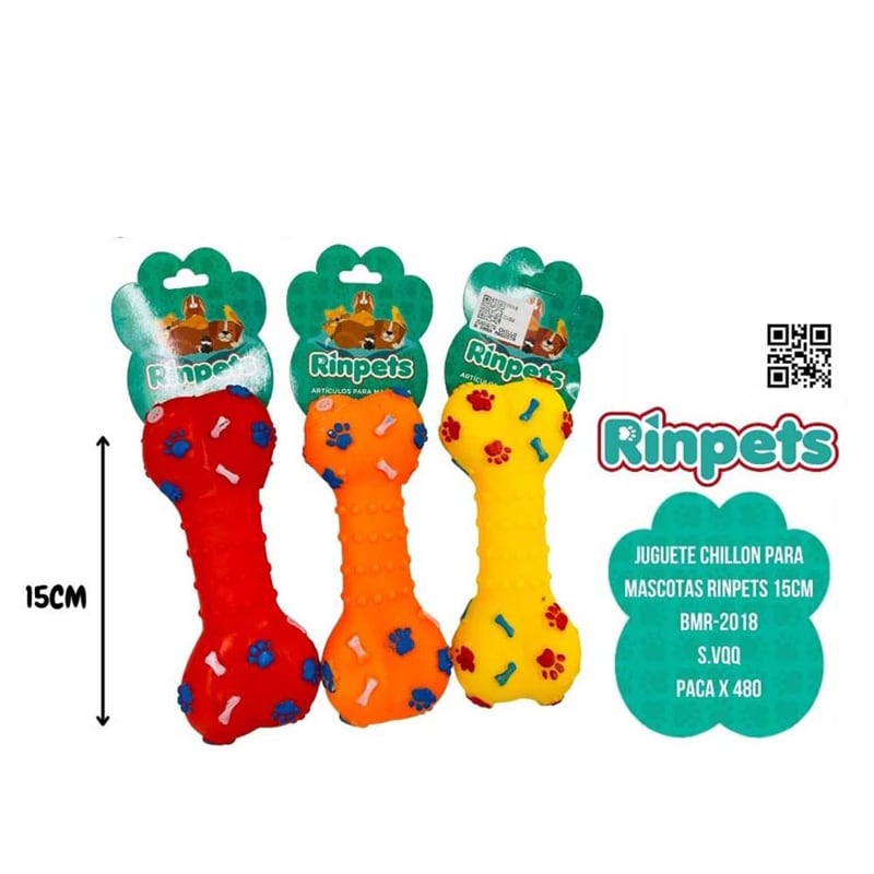 JUGUETE CHILLON PARA MASCOTAS RINPETS 15CM BMR-2018