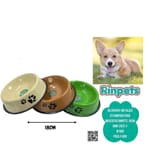 RECIPIENTE METALICO ESTAMPADO PARA MASCOTAS RINPETS 18CM BMR-2022-2