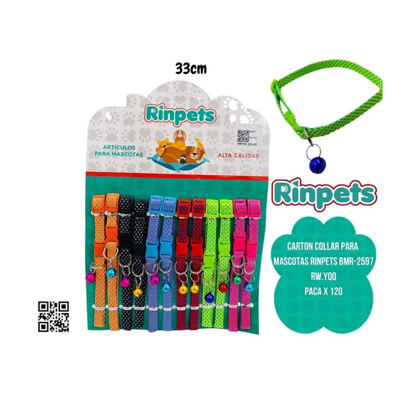 CARTON COLLAR PARA MASCOTAS RINPETS BMR-2597