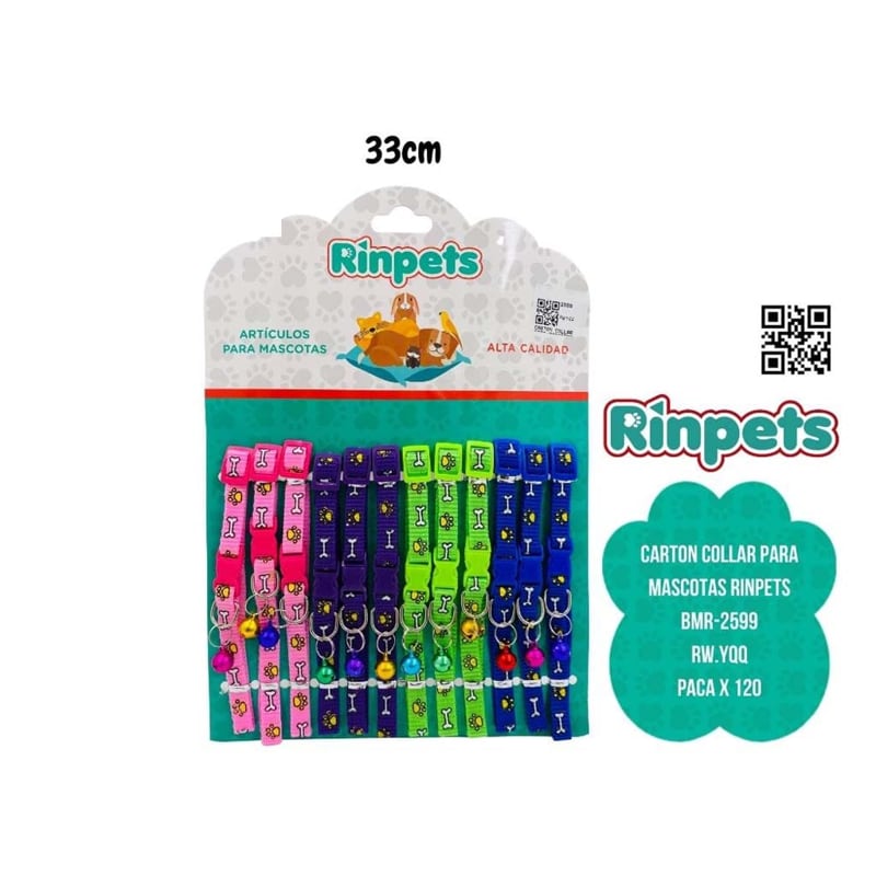 CARTON COLLAR PARA MASCOTAS RINPETS BMR-2599