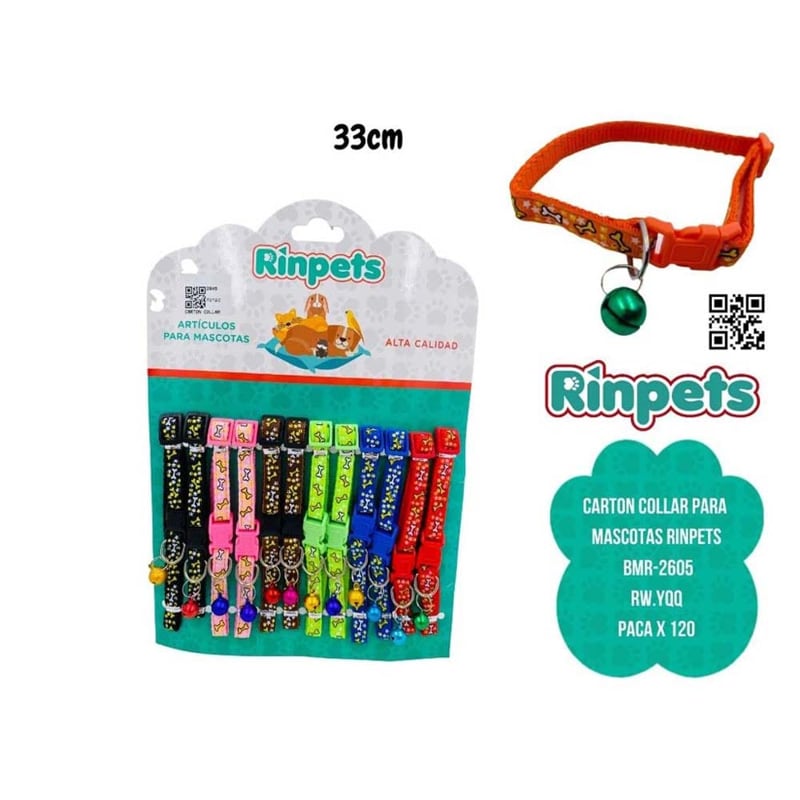 CARTON COLLAR PARA MASCOTAS RINPETS BMR-2605