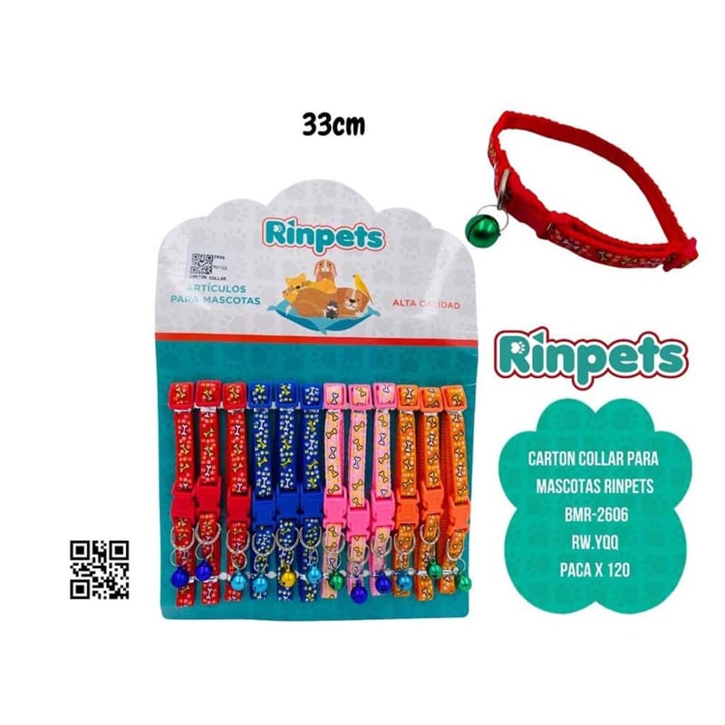 CARTON COLLAR PARA MASCOTAS RINPETS BMR-2606