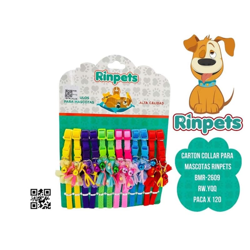 CARTON COLLAR PARA MASCOTAS RINPETS BMR-2609