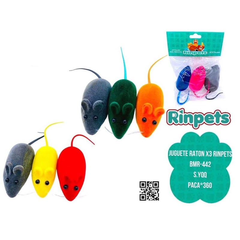 JUGUETE RATON X3 RINPETS BMR-442