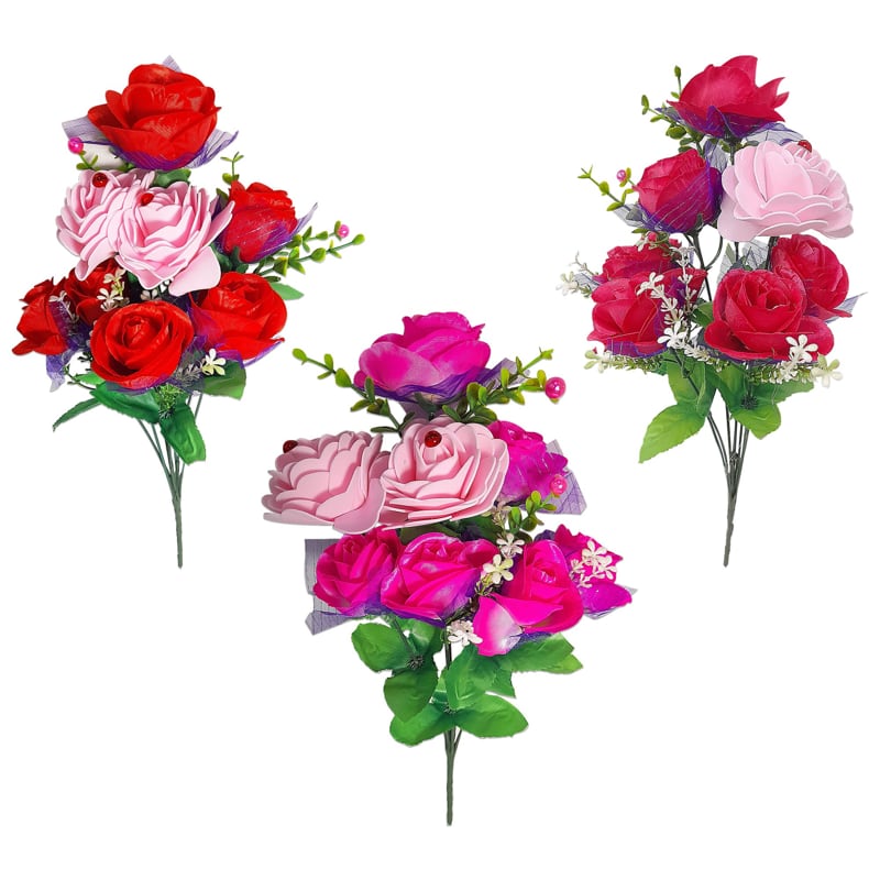 ROSAS DECORATIVAS X8: