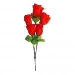 ROSA ROJA DECORATIVO ECO X5: