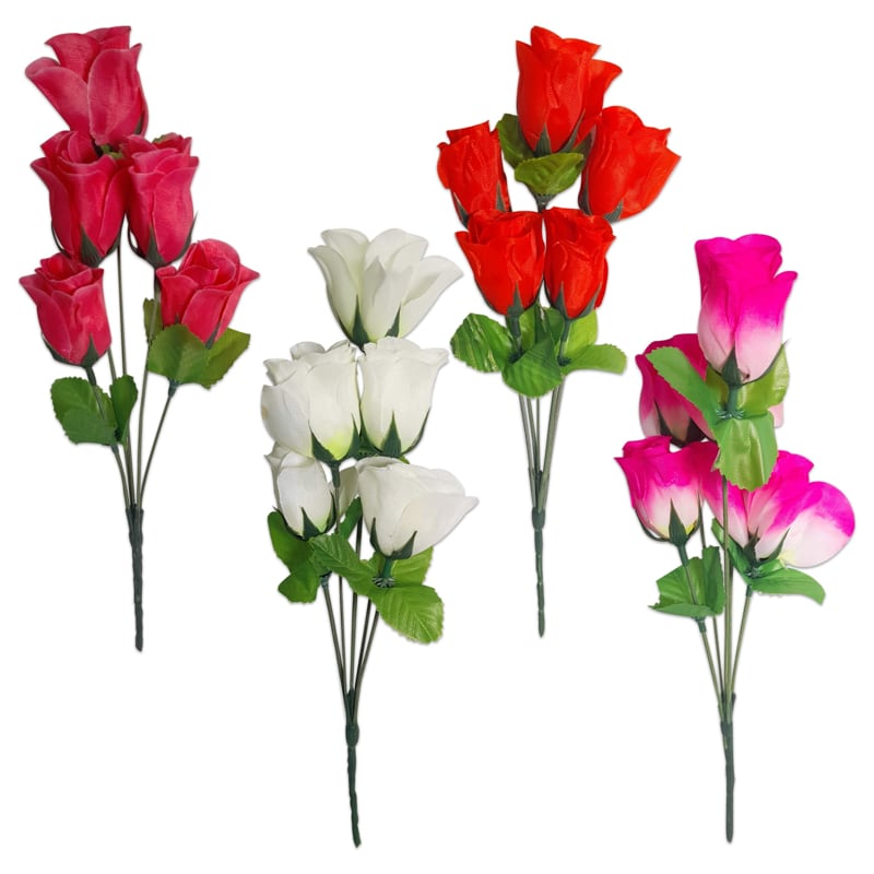 ROSAS SURTIDA DECORATIVA ECO X5: