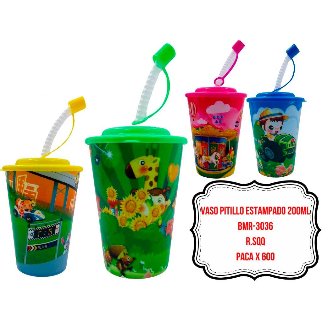 VASO PITILLO ESTAMPADO 200ML BMR-3036