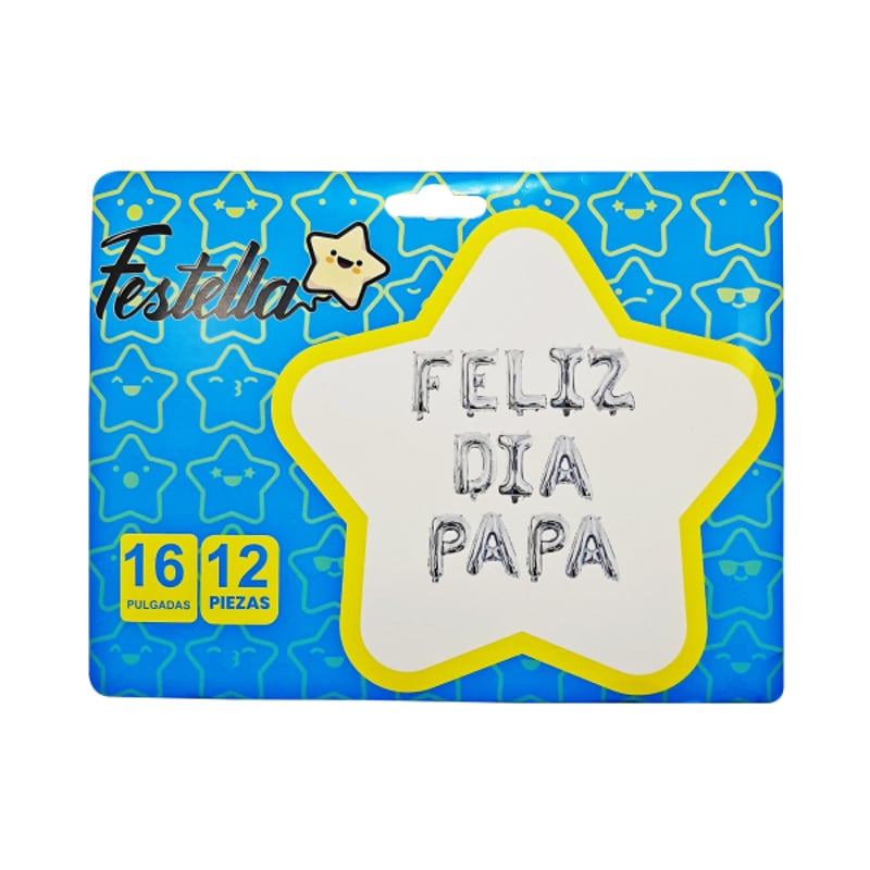 GLOBO FELIZ DIA PAPA AZUL.