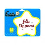 GLOBO FELIZ DIA MAMA CURSIVO ROJO: