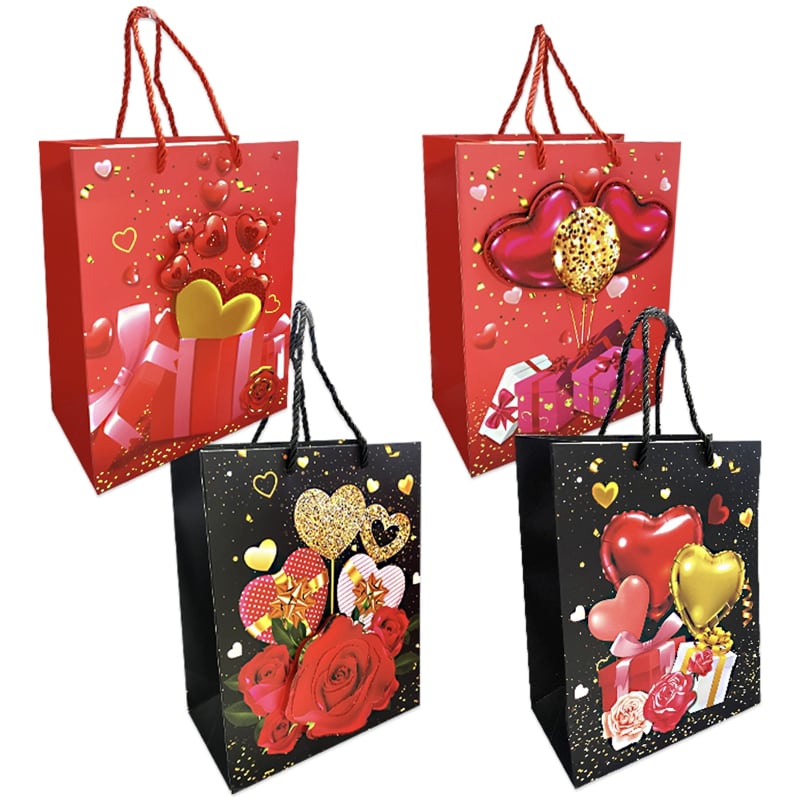 BOLSA DE REGALO CORAZON (PQTX12):