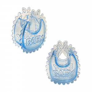 RECORDATORIO BABERO BABY SHOWER AZUL (PQTX12)