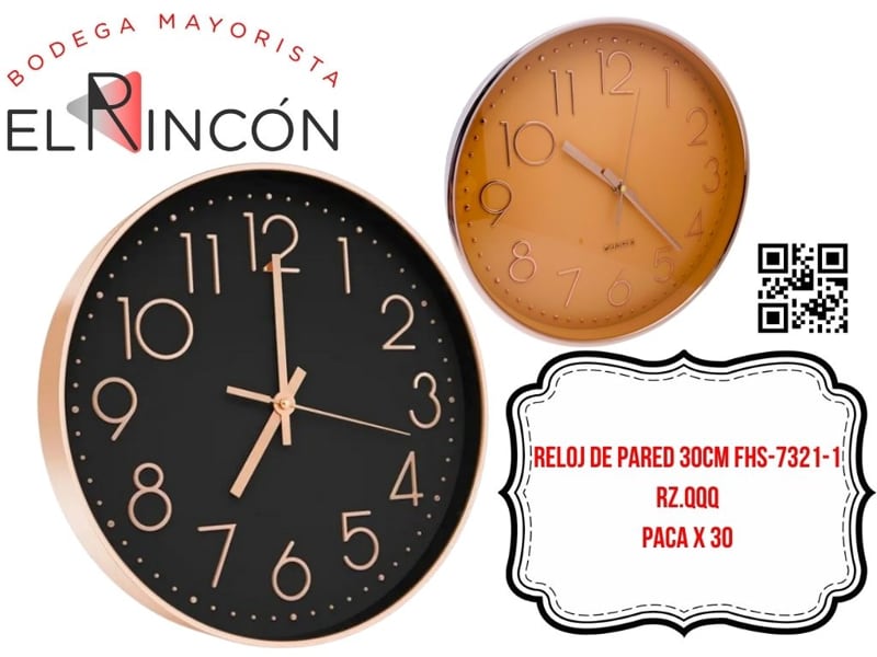 RELOJ DE PARED 30CM 7321