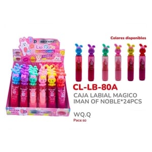 CAJA LABIAL MAGICO IMAN OF NOBLE*24PCS LB-80A