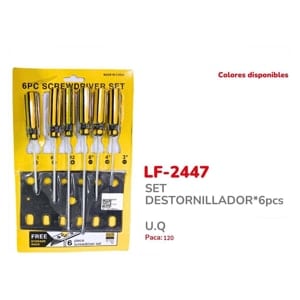 SET DESTORNILLADOR*6pcs BMR-2447