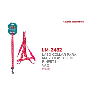 LASO COLLAR PARA MASCOTAS 1.5CM RINPETS BMR-2482