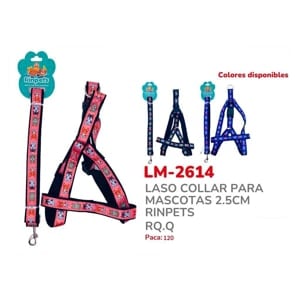 LASO COLLAR PARA MASCOTAS 2.5CM RINPETS BMR-2614