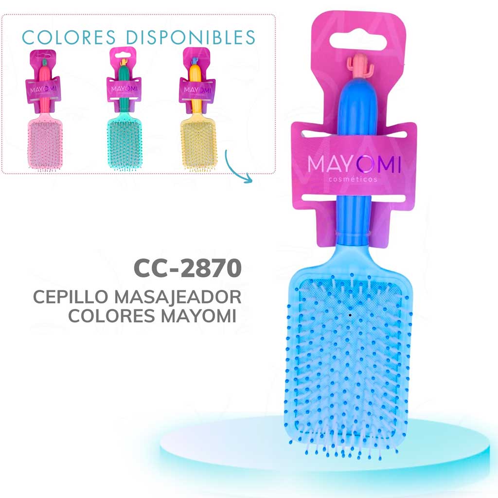 CEPILLO MASAJEADOR COLORES MAYOMI BMR-2870