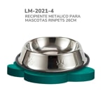 RECIPIENTE METALICO PARA MASCOTAS RINPETS 26CM BMR-2021-4