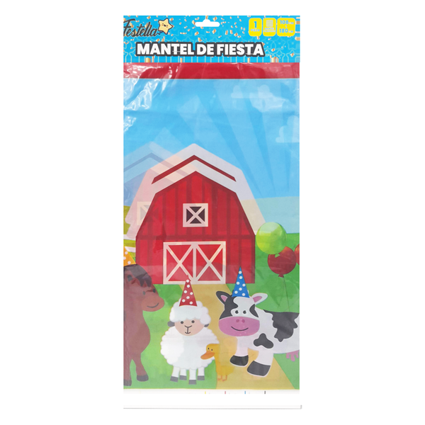 MANTEL FELIZ CUMPLEAÑOS GRANJA INFANTIL,