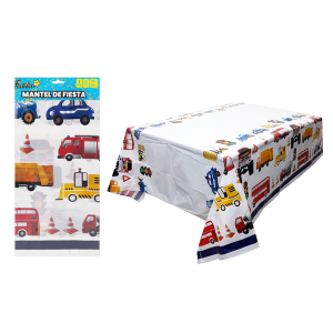 MANTEL DE FIESTA CARROS INFANTIL,