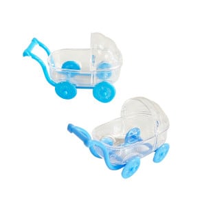 RECORDATORIO COCHE BABY SHOWER AZUL (PQT X12)