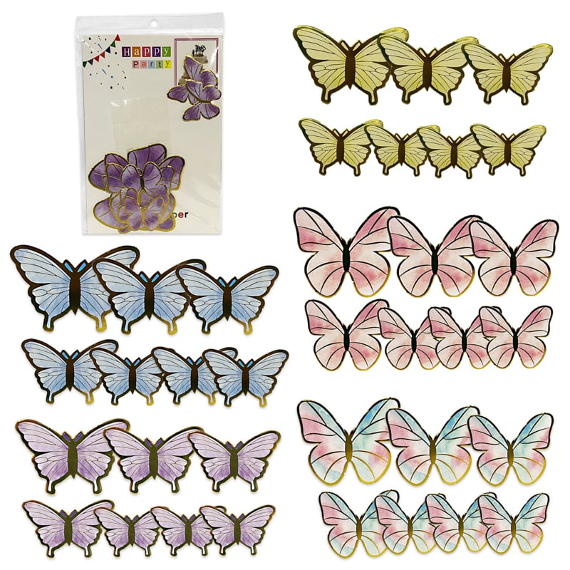 MARIPOSAS DECORATIVAS X10 (PQTX20XMODELO)