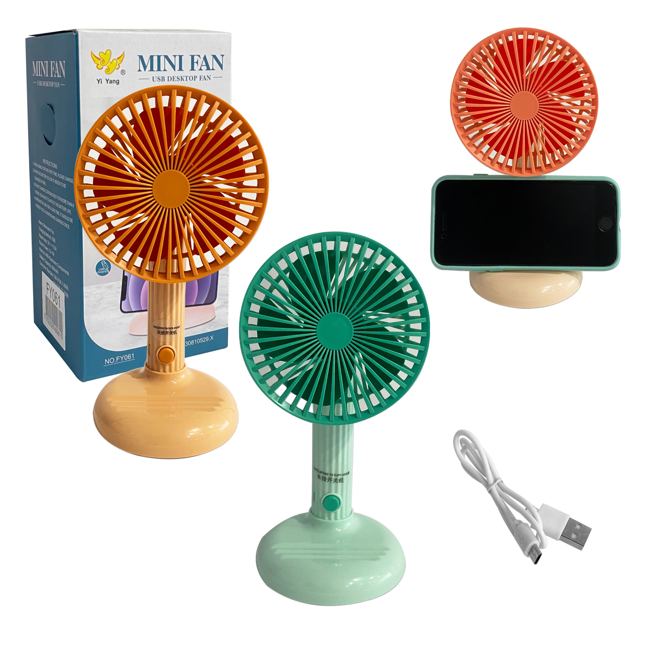 MINI VENTILADOR RECARGABLE 3 VELOCIDADES,