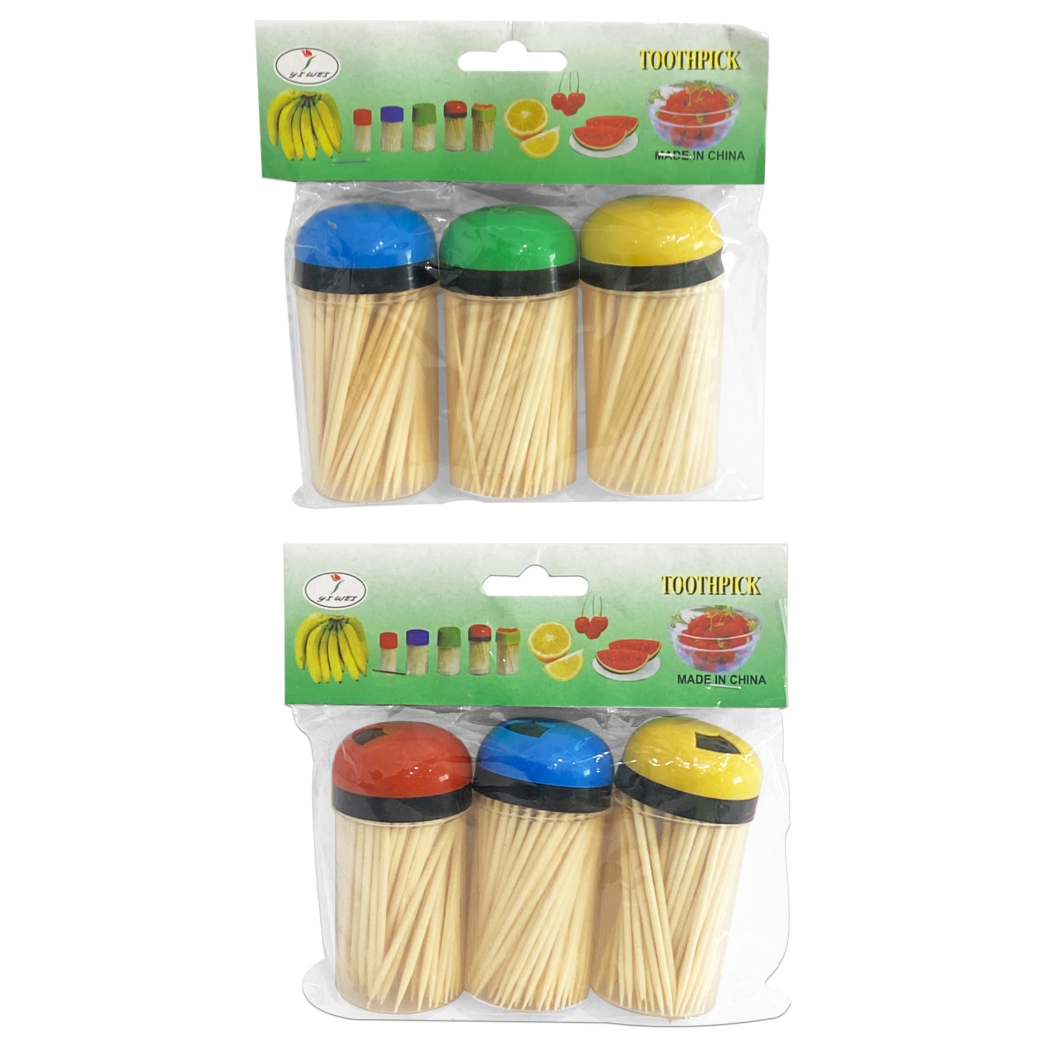 PALILLOS DE MADERA X3