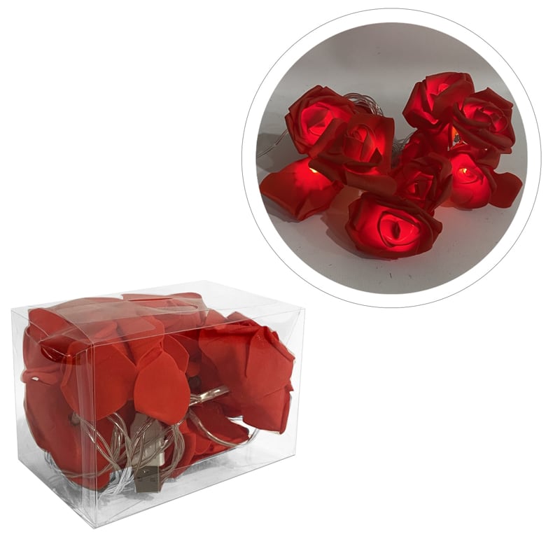 ROSAS ROJAS CON LUZ (USB):