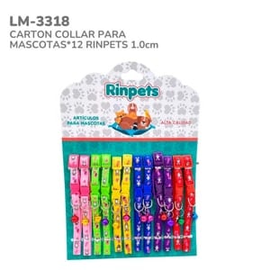 CARTON COLLAR PARA MASCOTAS*12 RINPETS 1.0CM BMR-3318