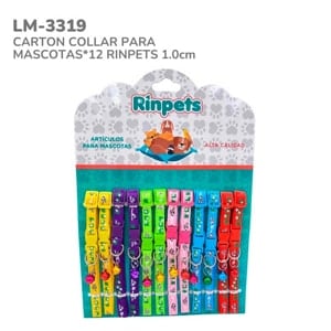 CARTON COLLAR PARA MASCOTAS*12 RINPETS 1.0CM BMR-3319