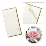 PAPEL COREANO TRANSPARENTE BORDE DORADO X20: