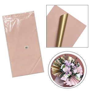 PAPEL COREANO ROSADO DORADO X20: