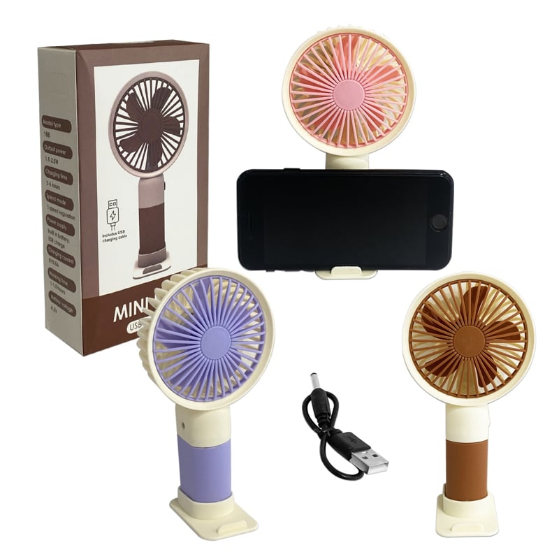 MINI VENTILADOR PORTATIL RECARGABLE 1 VELOCIDAD,