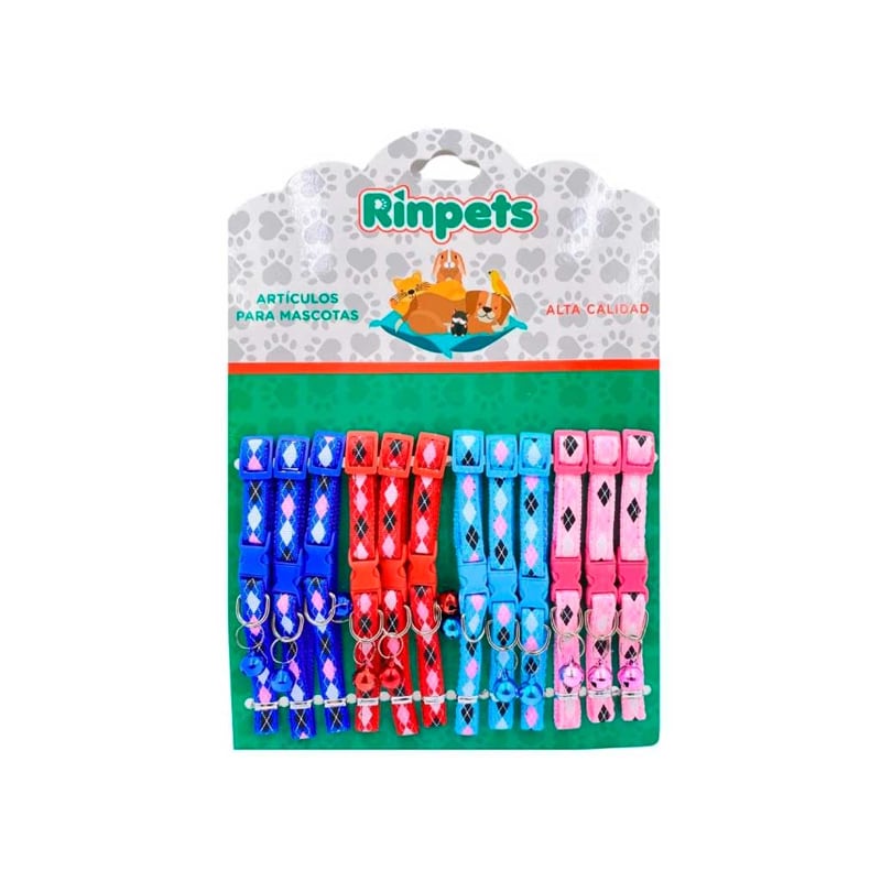 CARTON COLLAR PARA MASCOTAS*12 RINPETS 1.0CM BMR-3326