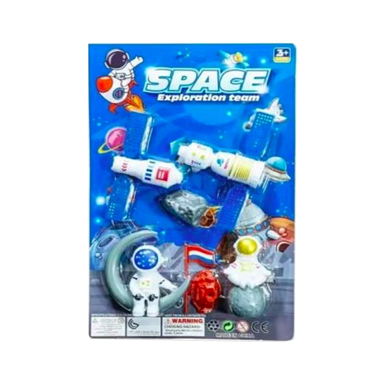 JUEGO DE ASTRONAUTAS ENCARTONADO.