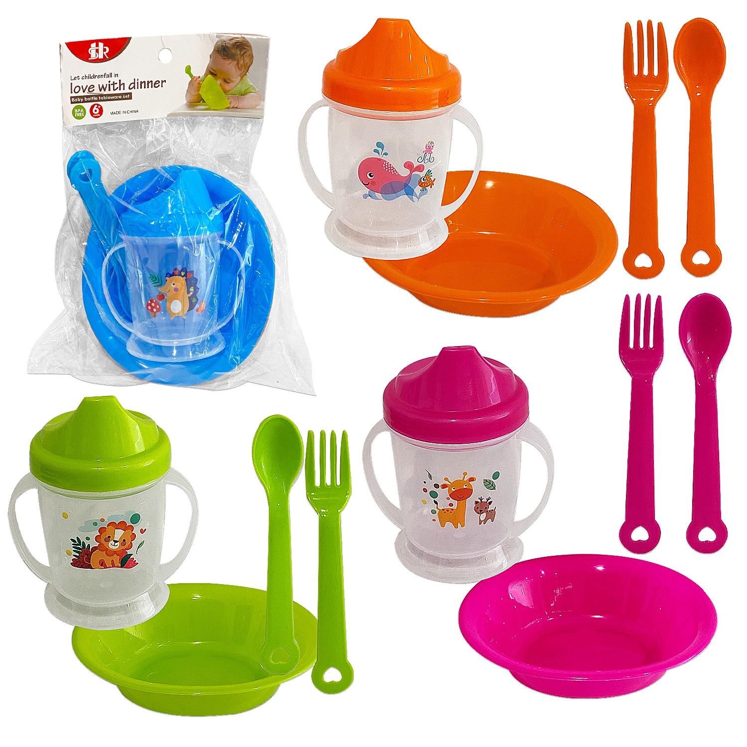 SET VAJILLA INFANTIL X4