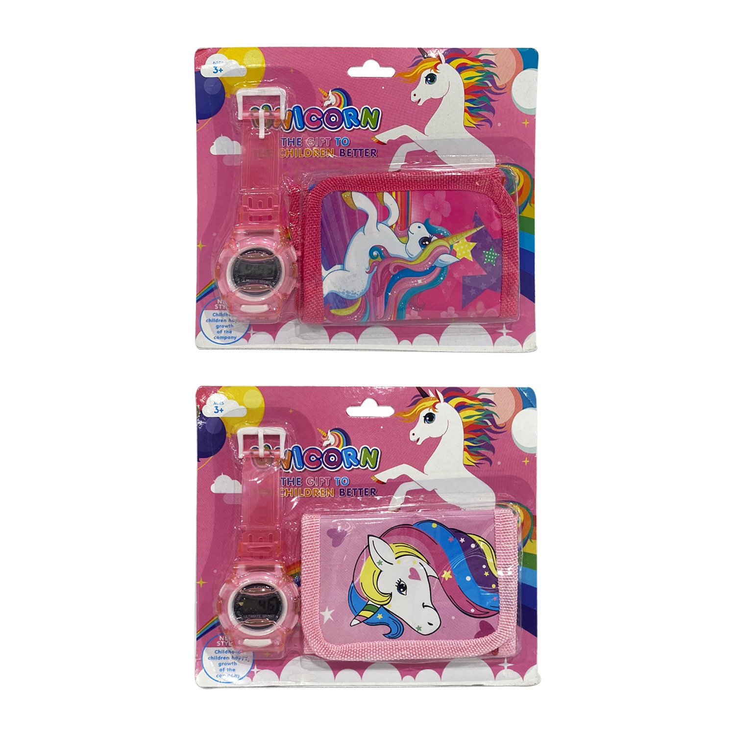 SET BILLETERA CON RELOJ INFANTIL