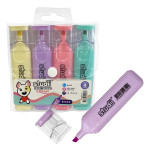 SET RESALTADOR COLOR PASTEL X4