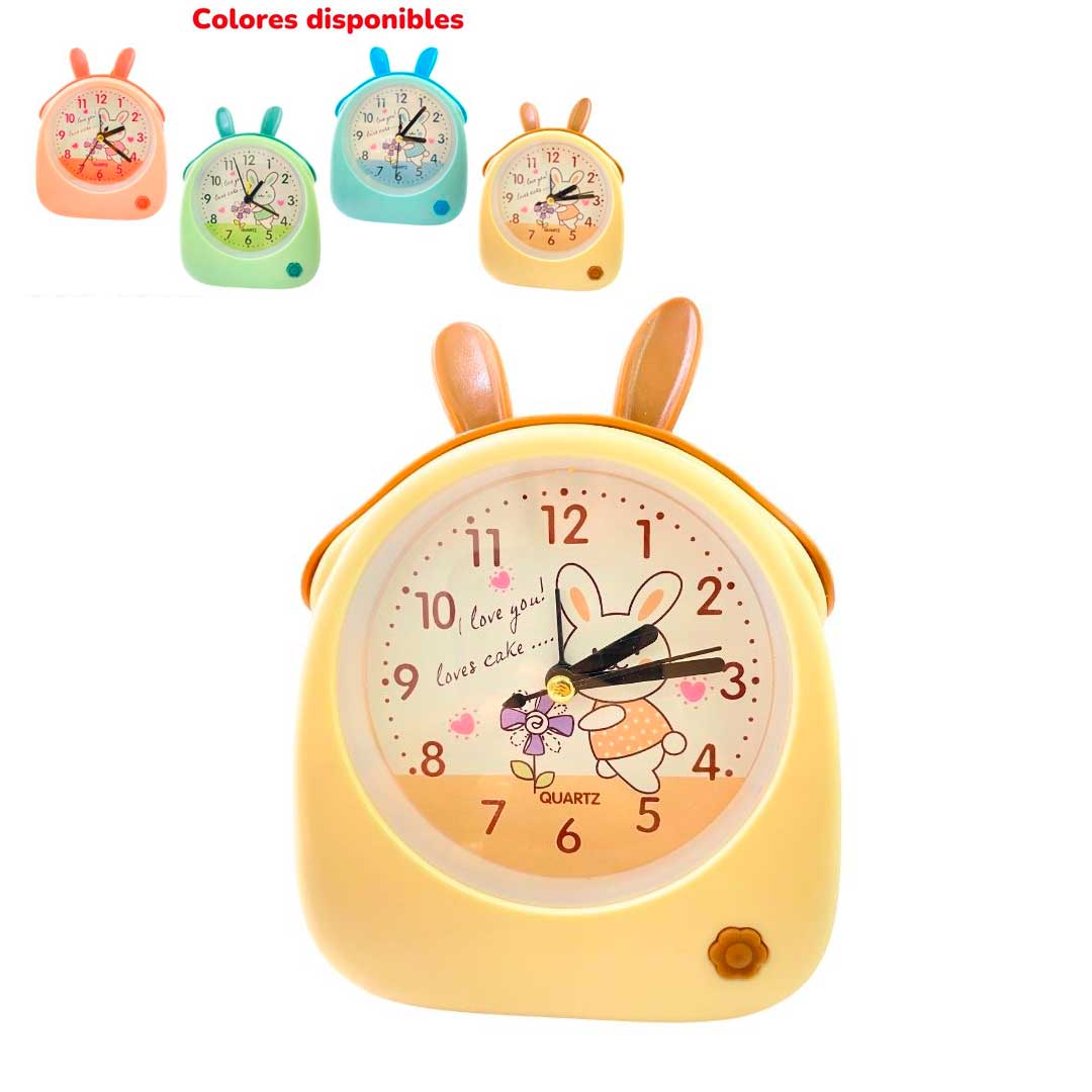 RELOJ DESPERTADOR OREJAS BMR-4117