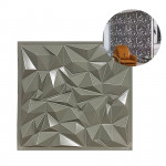 LAMINA PARA PARED ALTO RELIEVE GRIS 50X50CM