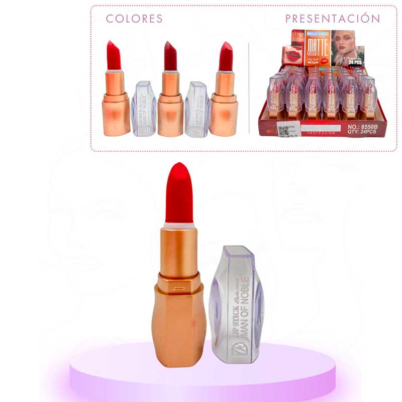 CAJA LABIAL MATTE IMAN OF NOBLE*24pcs 8550B