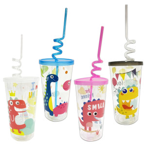 VASO PITILLO DINOSAURIO 600ML