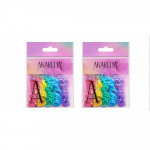 CAUCHO PELUQUERO PASTEL PUNTOS AKARELLA 3884-17/ 388417  (PQTX12)