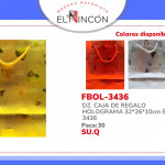 DZ. CAJA DE REGALO HOLOGRAMA 32*26*10cm BMR-3436