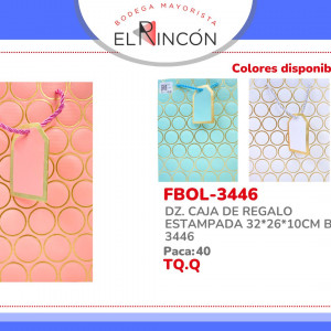DZ. CAJA DE REGALO ESTAMPADA 32*26*10CM BMR-3446