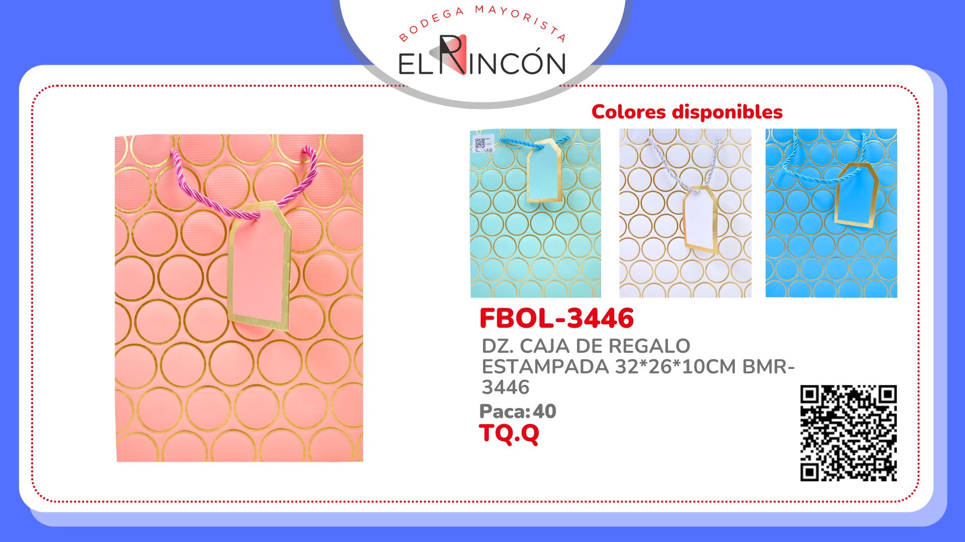 DZ. CAJA DE REGALO ESTAMPADA 32*26*10CM BMR-3446